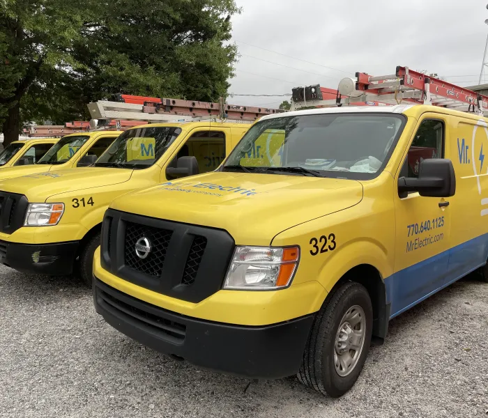 MRE service vans.