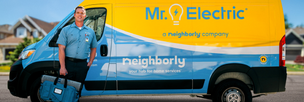 Mr. Electric service van ready for electrical service.