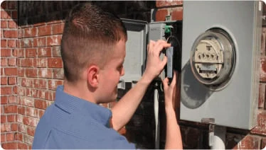 Electrician working