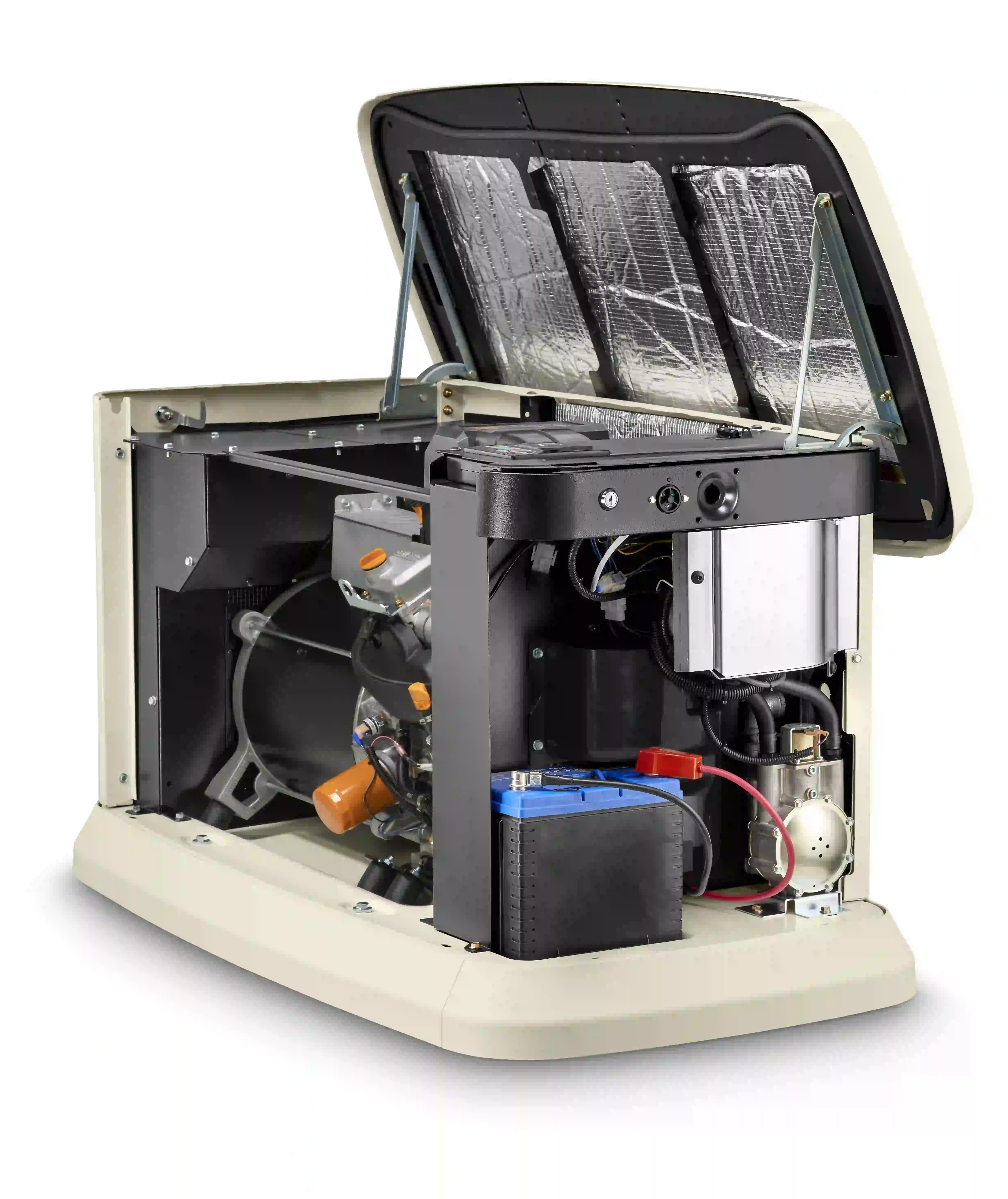 Insides of a Generac generator.