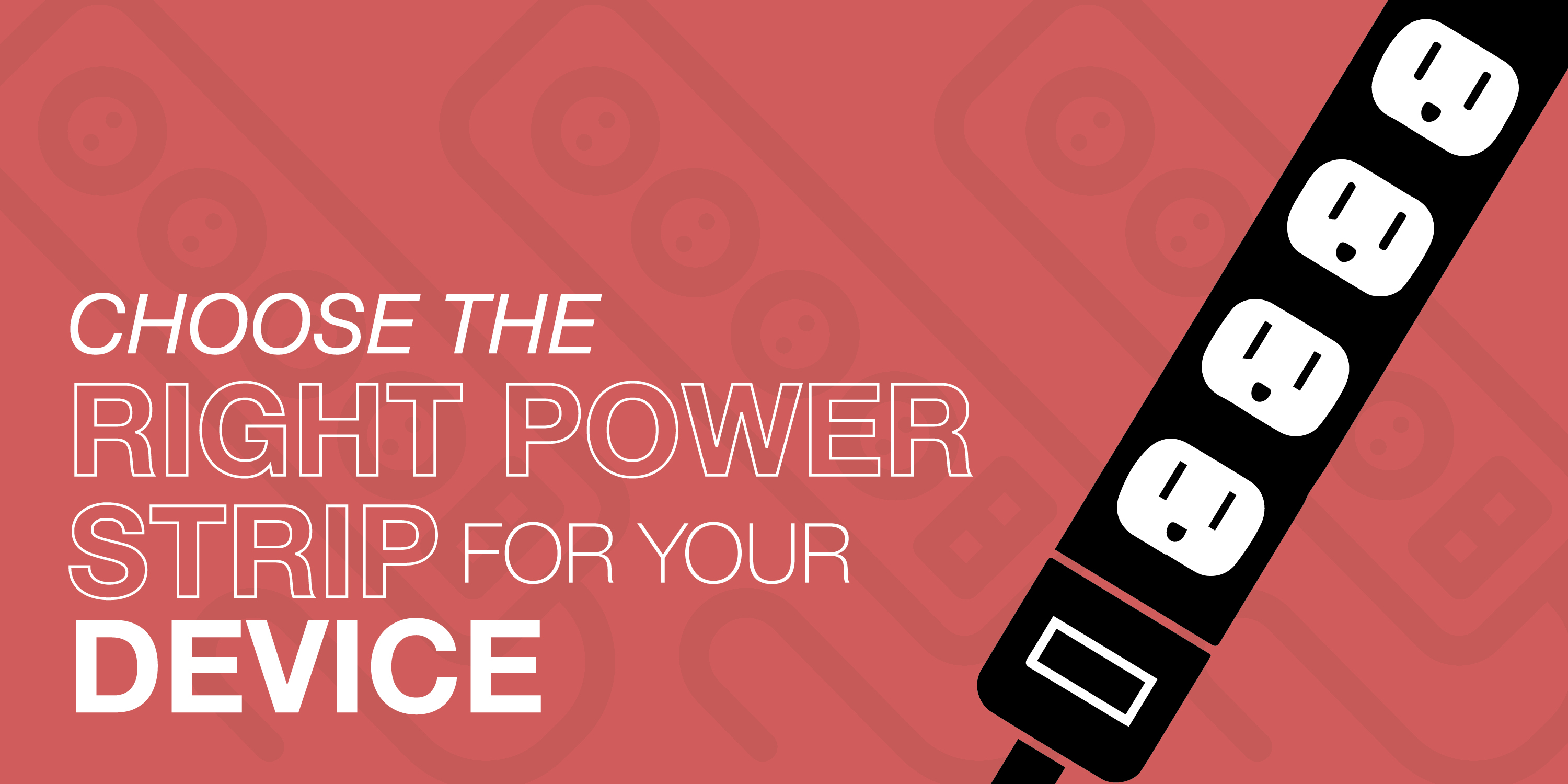 A picture of a black power strip with four white plugs on it.