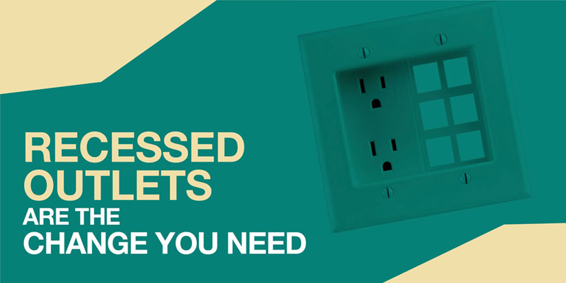 A picture of a recessed outlet.