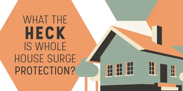 Whole house surge protection graphic.